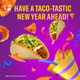 Welcome the new year with double the joy with our new Double Decker Tacos! Here's to a spec-taco-lar start to 2024! 🌮🎉🥂

#TacoBell #TacoBellMalaysia #LiveMás